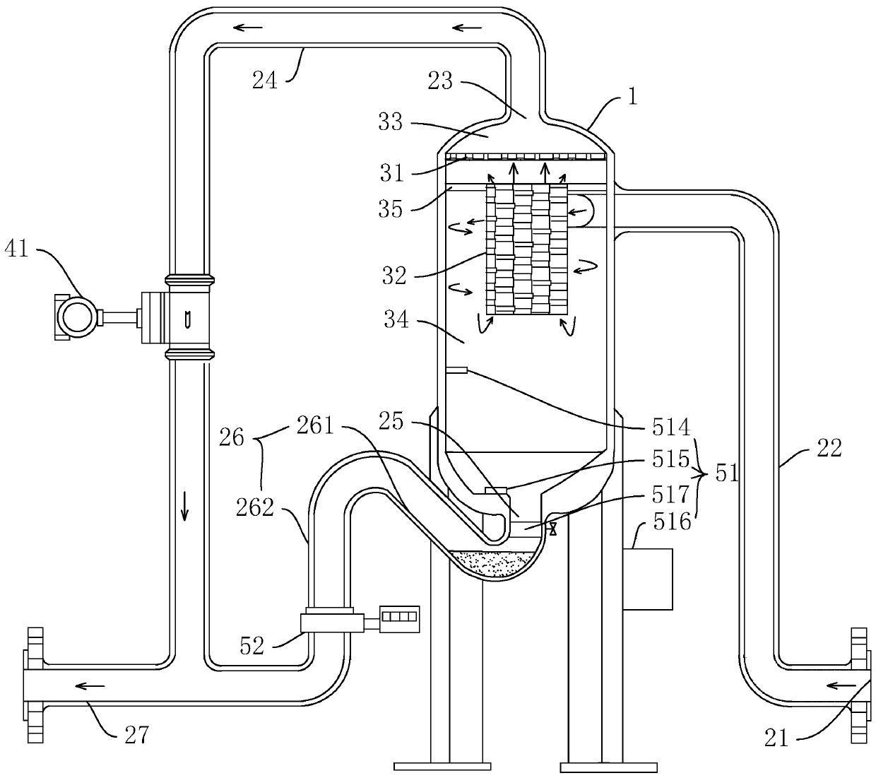 Self-excited moisture flow measuring device