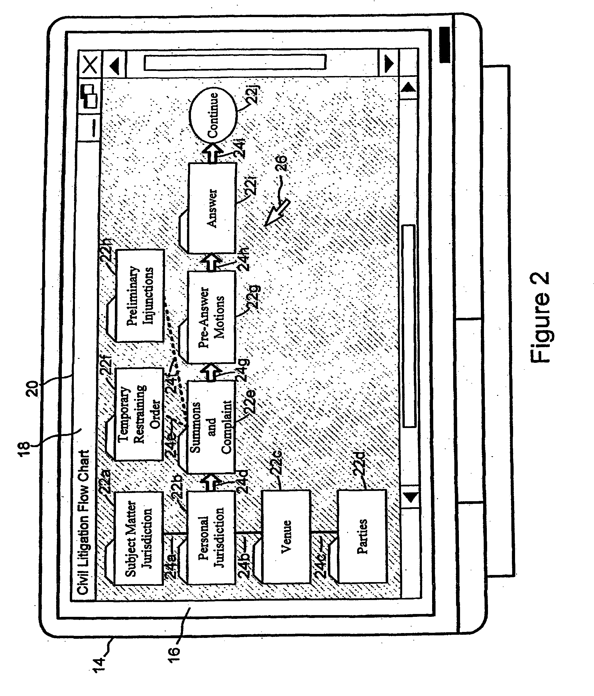 Electronic file system graphical user interface