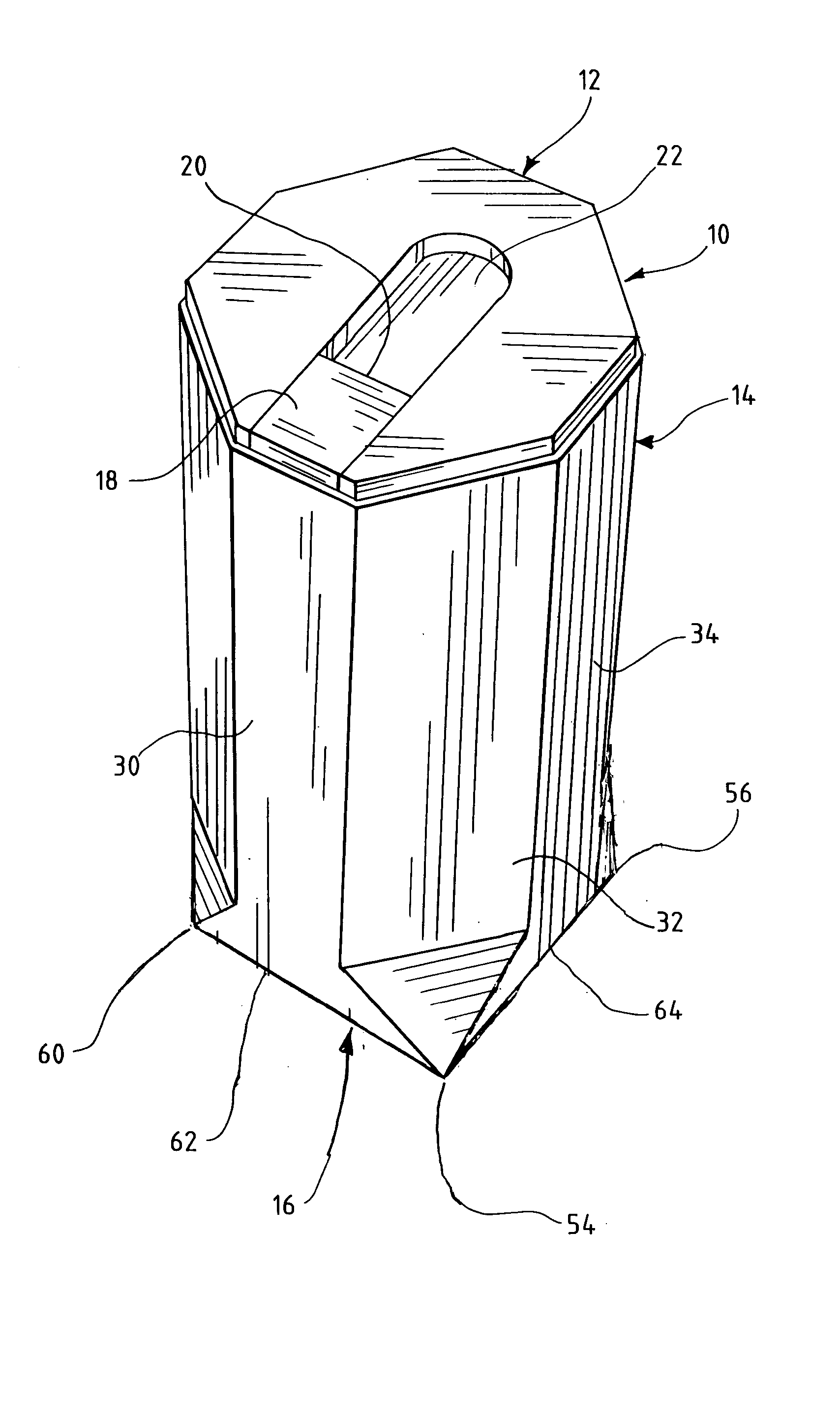 Multi-sided package with easily openable lid