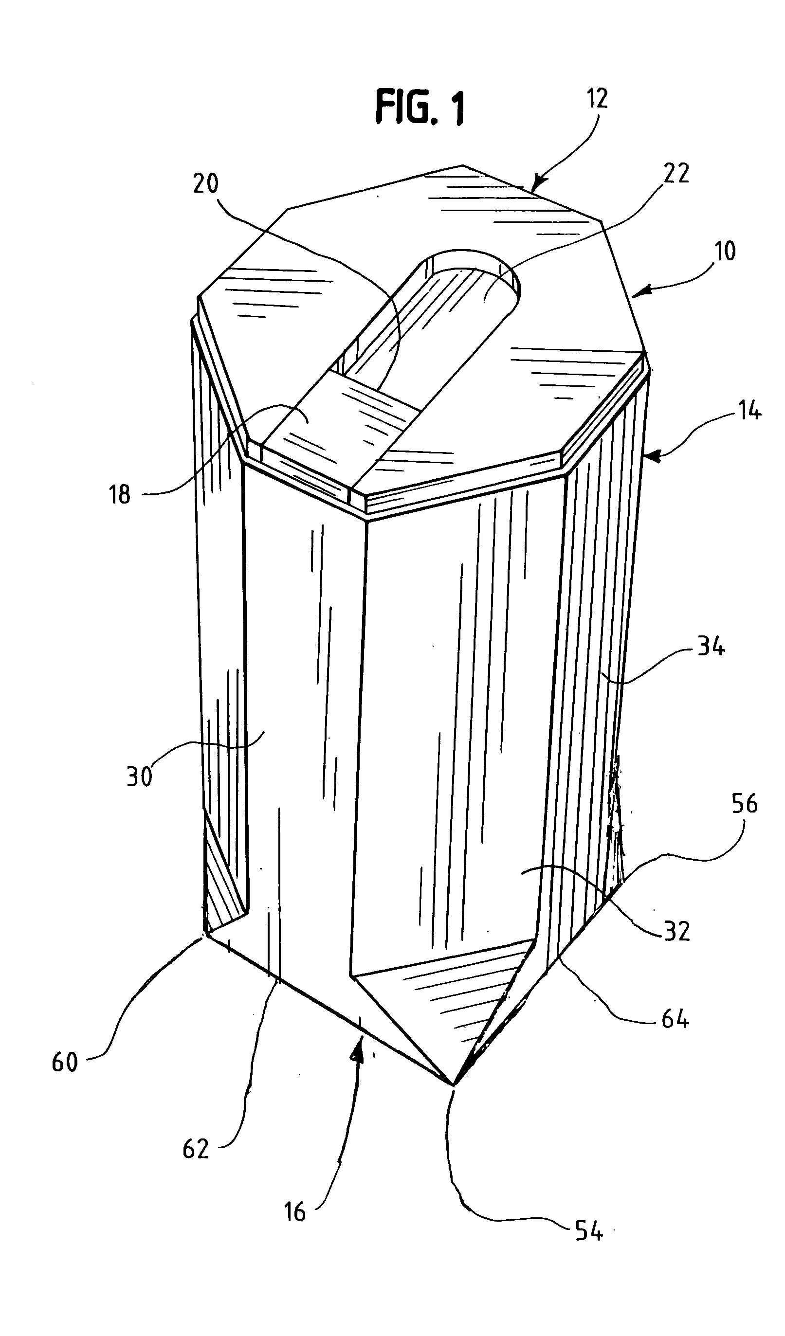 Multi-sided package with easily openable lid
