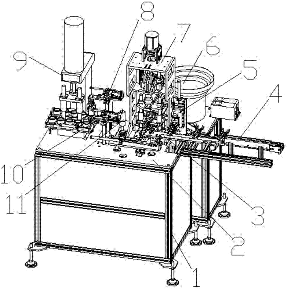 Motor synchronous wheel assembling equipment