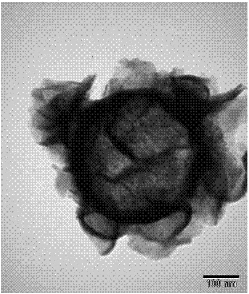 Preparation method of molybdenum disulfide coated titanium dioxide hollow core-shell structure composite photocatalyst, and application of photocatalyst