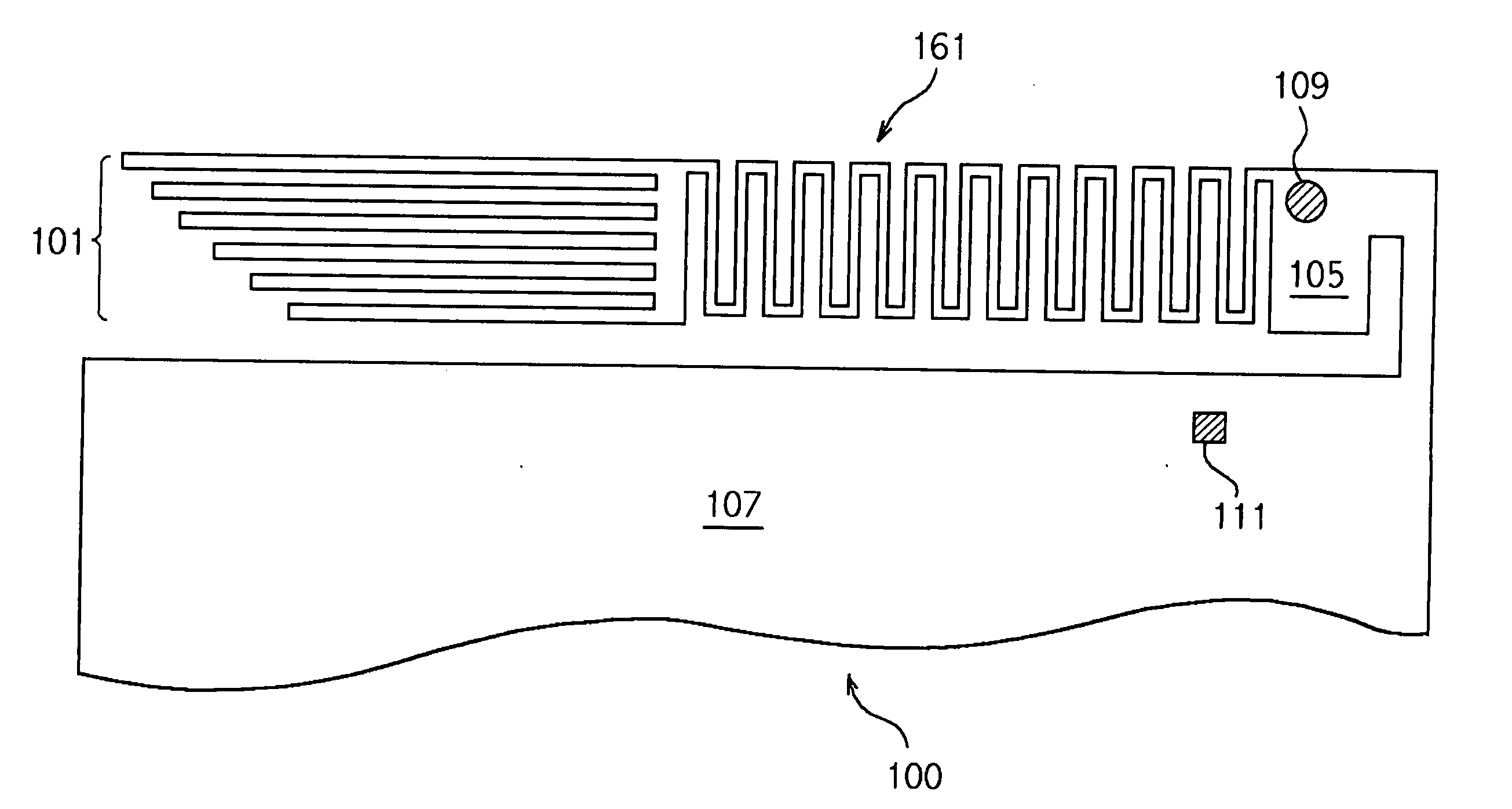 Planar broadband inverted F-type antenna and information terminal