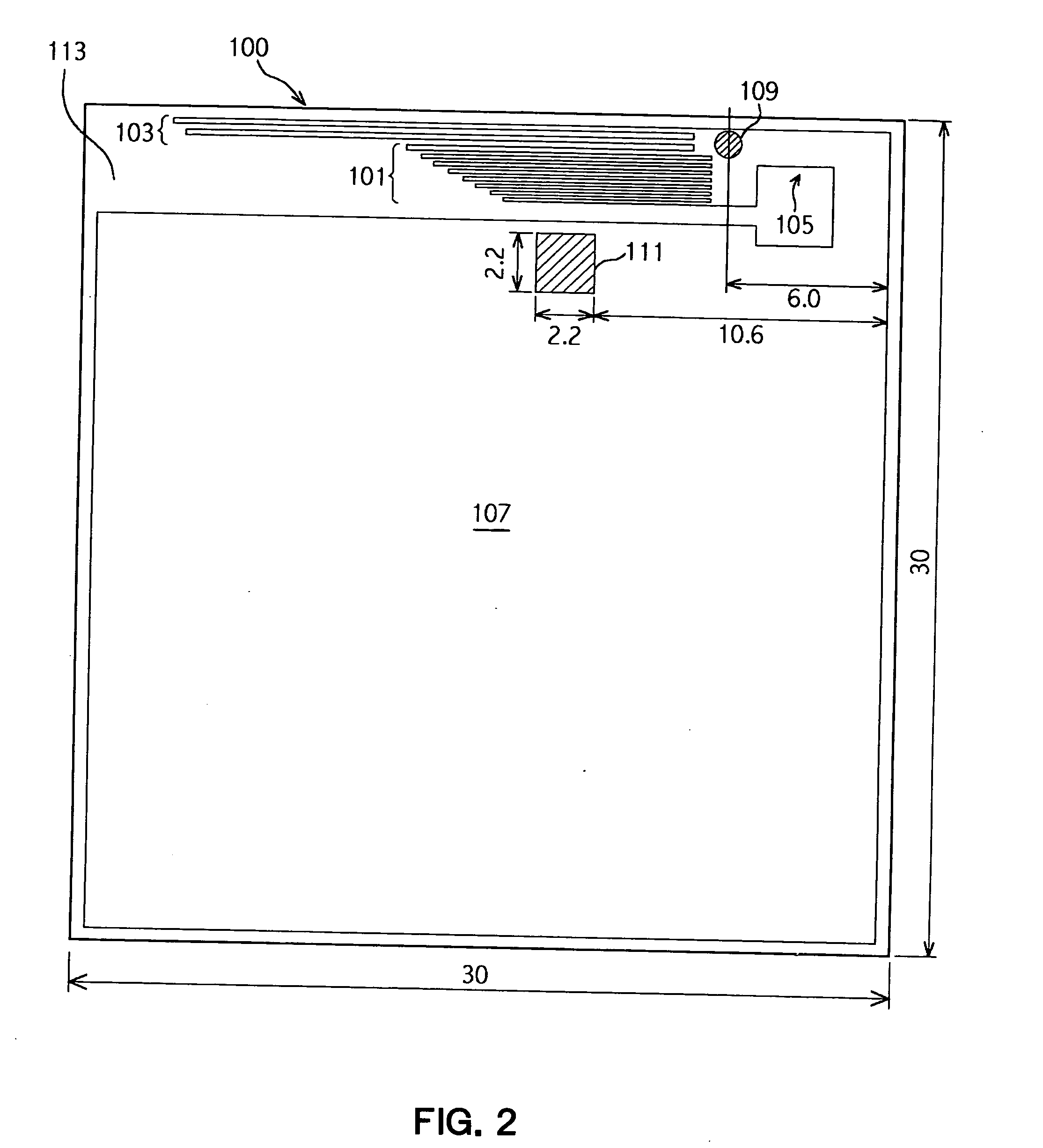 Planar broadband inverted F-type antenna and information terminal