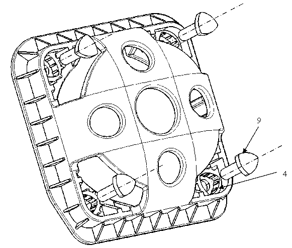 Supporting ring structure for automobile safe airbag