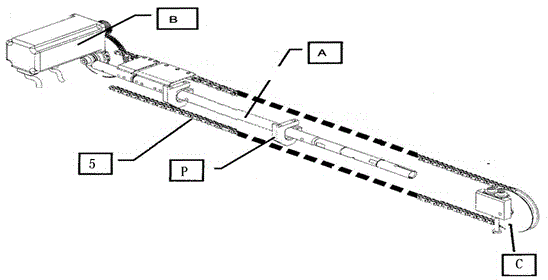 Automatic feeding mechanism and feeding method of rod numerically controlled lathe