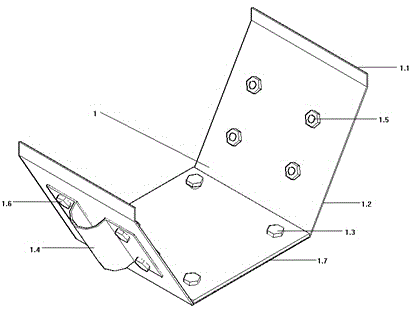 Agricultural greenhouse arched tube inserted-connected bracket structure