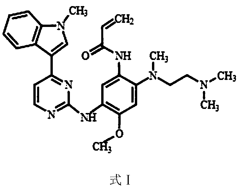 Composition containing phenylaminopyrimidinyl indole derivative mixture and application of composition