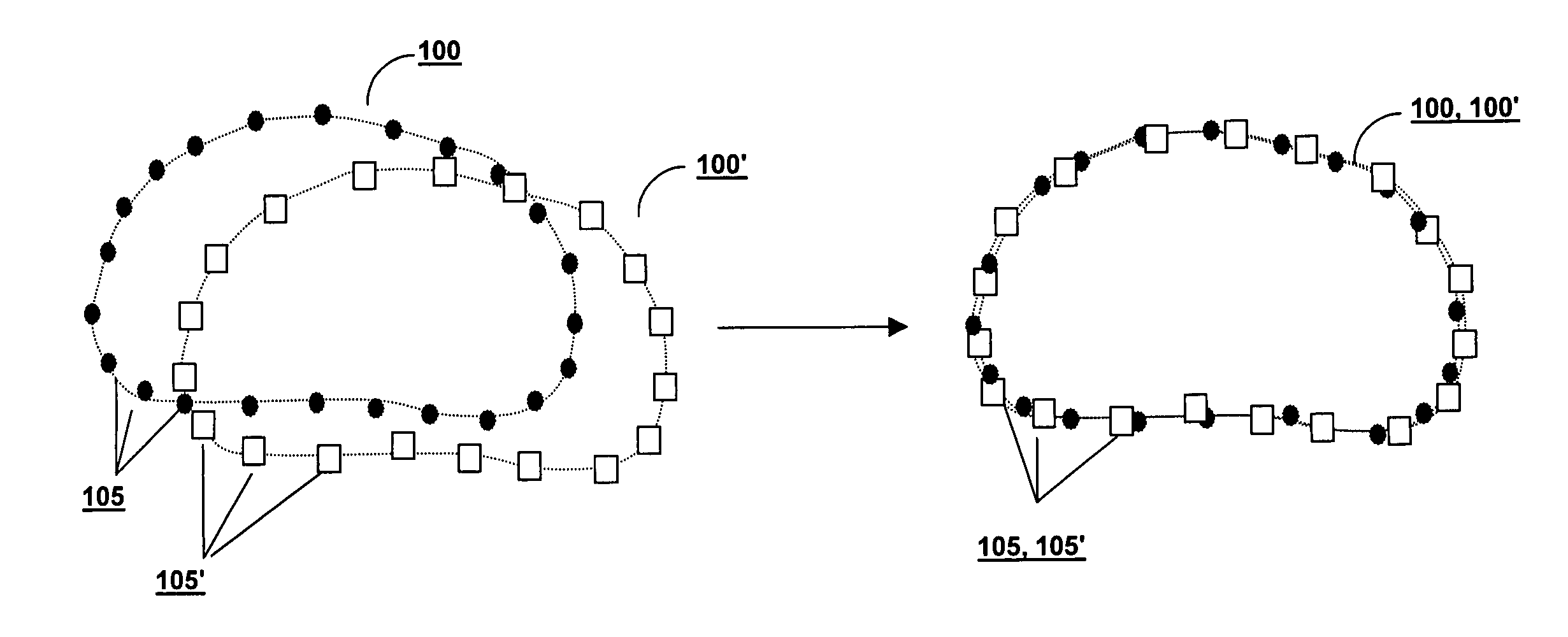 Weighted surface-to-surface mapping