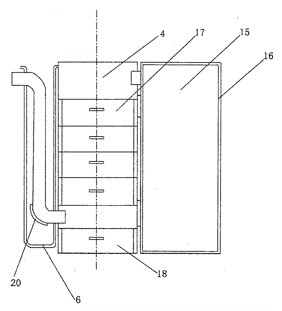 Condensation type purifying series apparatus for combustible gas from biomass pyrolysis