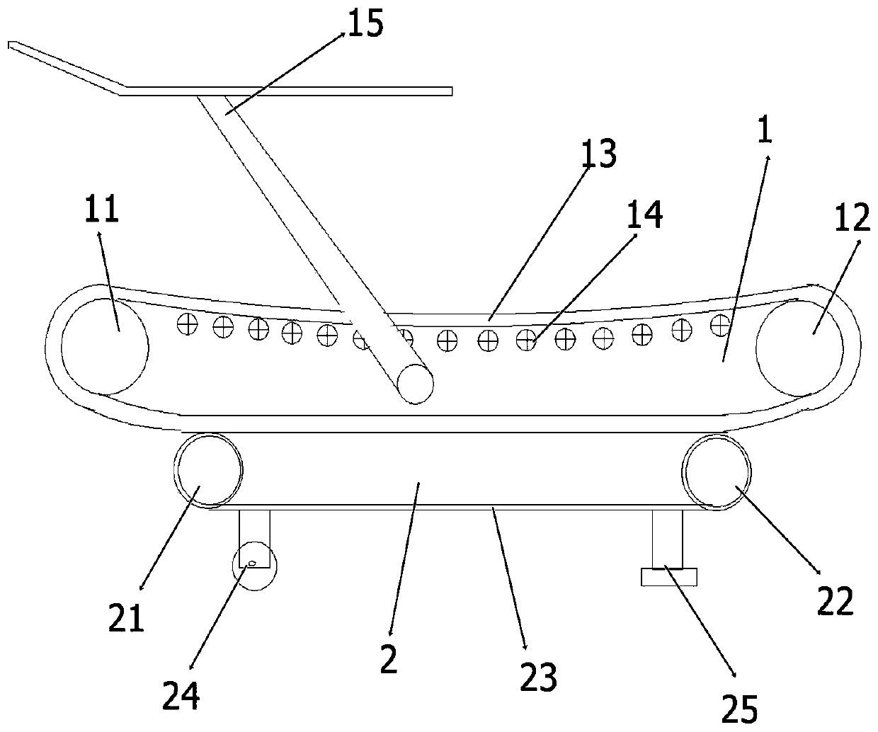 Radius analysis method of running machine conforming to human motion and running machine