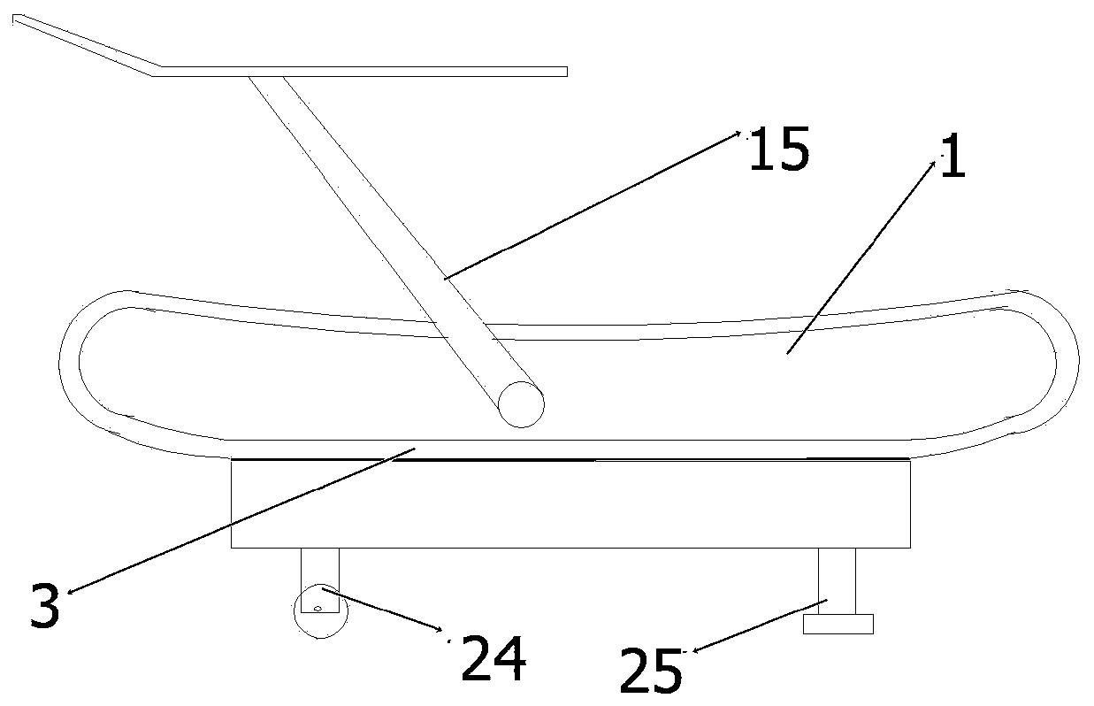 Radius analysis method of running machine conforming to human motion and running machine