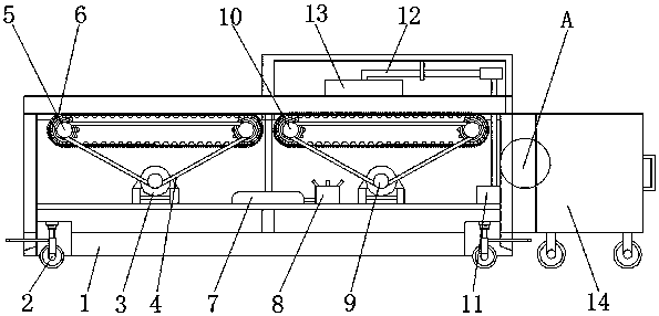 Screening conveying device for logistics management