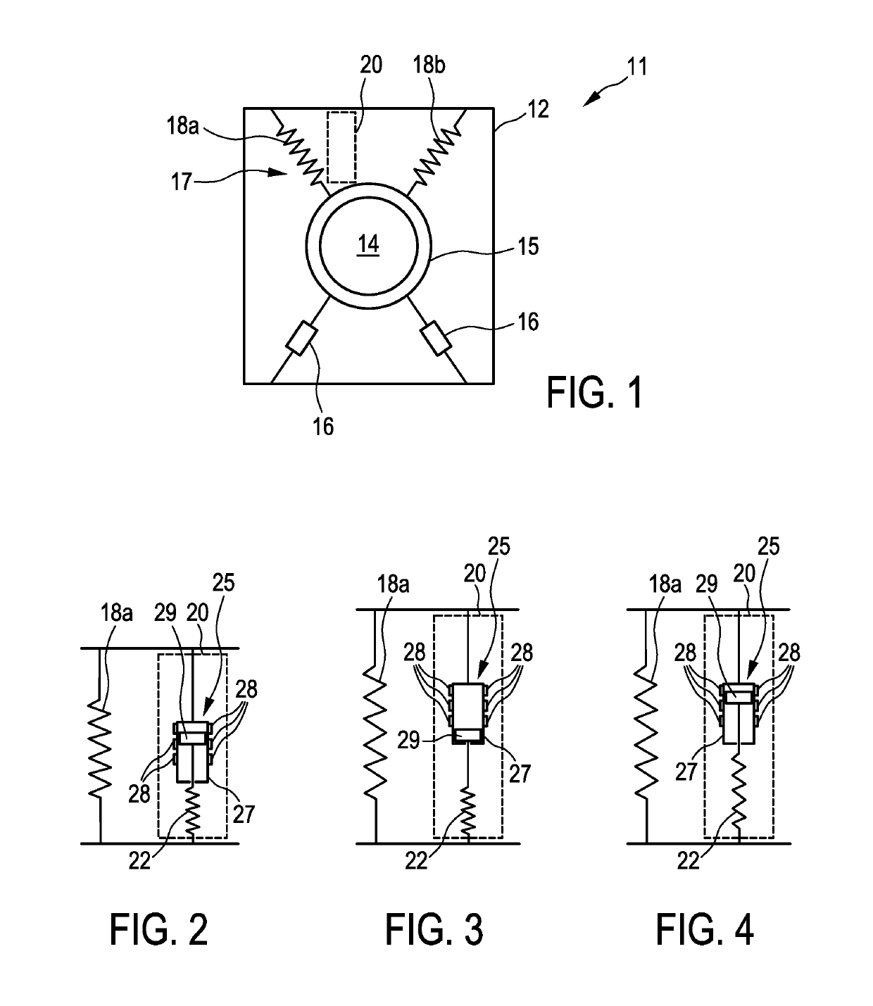 Spring device for spring-mounting a functional unit of an electrical appliance, and method for influencing a spring device of this kind