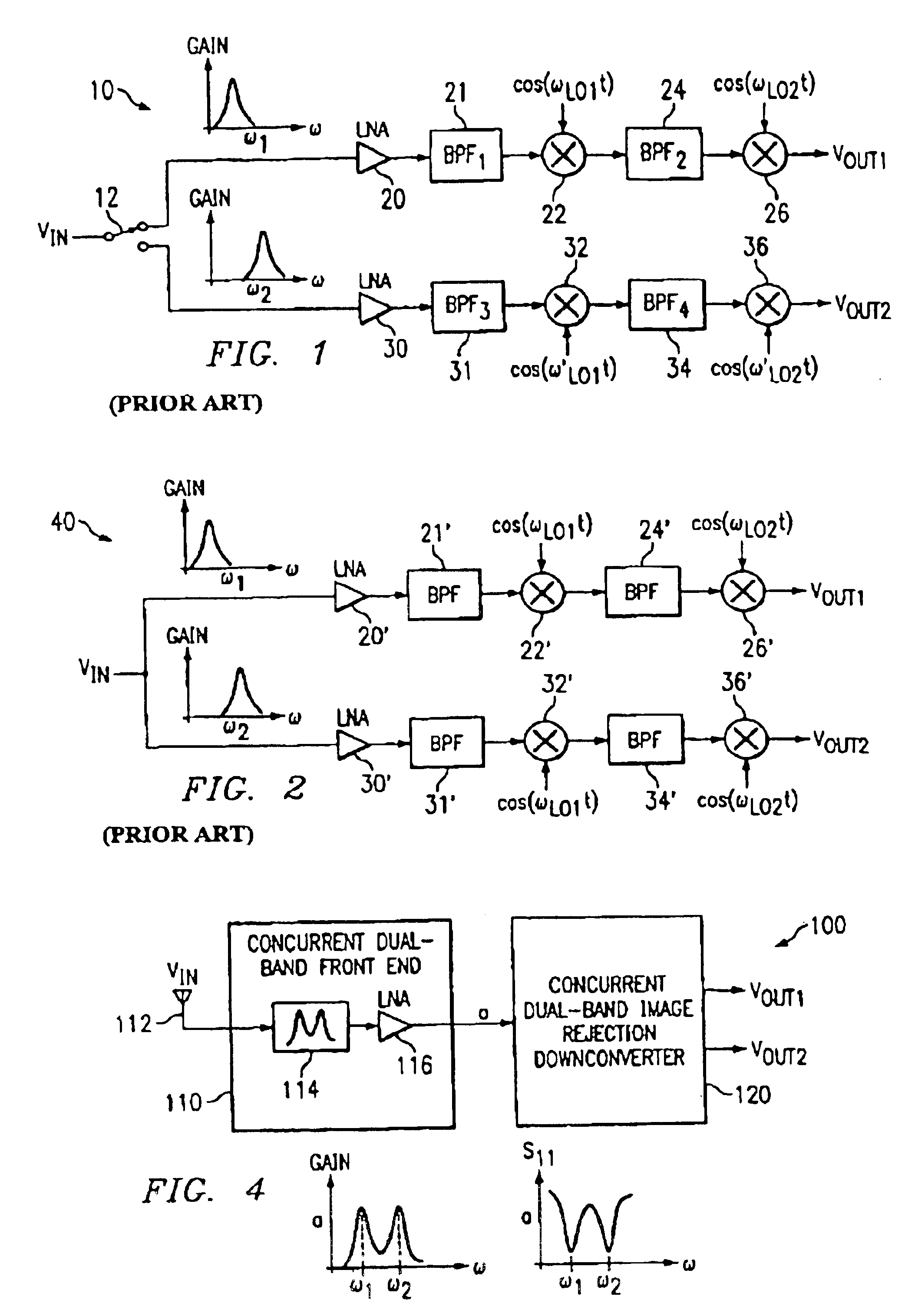Concurrent dual-band receiver architecture