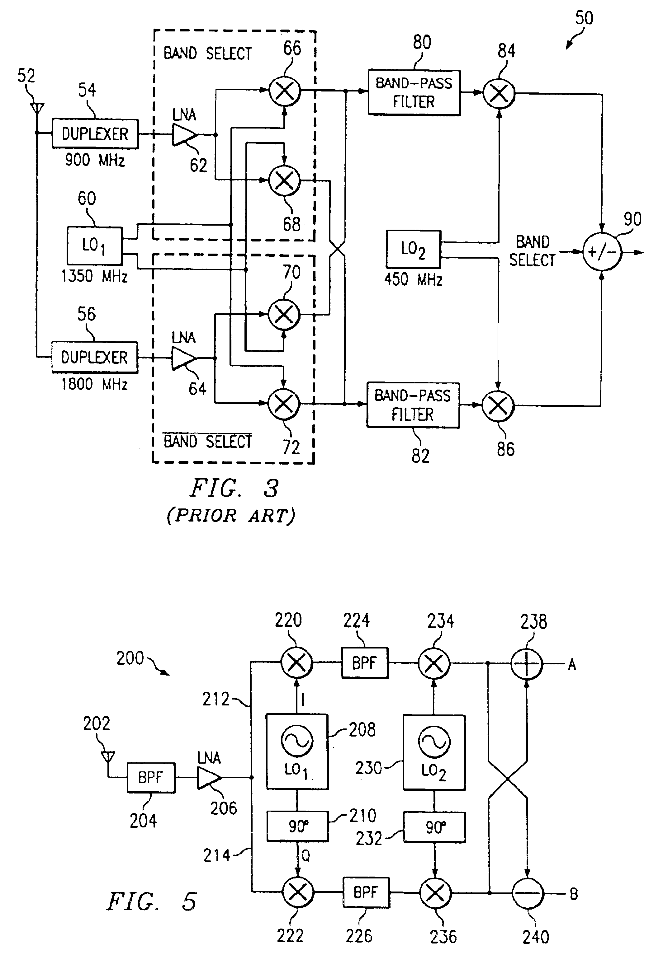 Concurrent dual-band receiver architecture