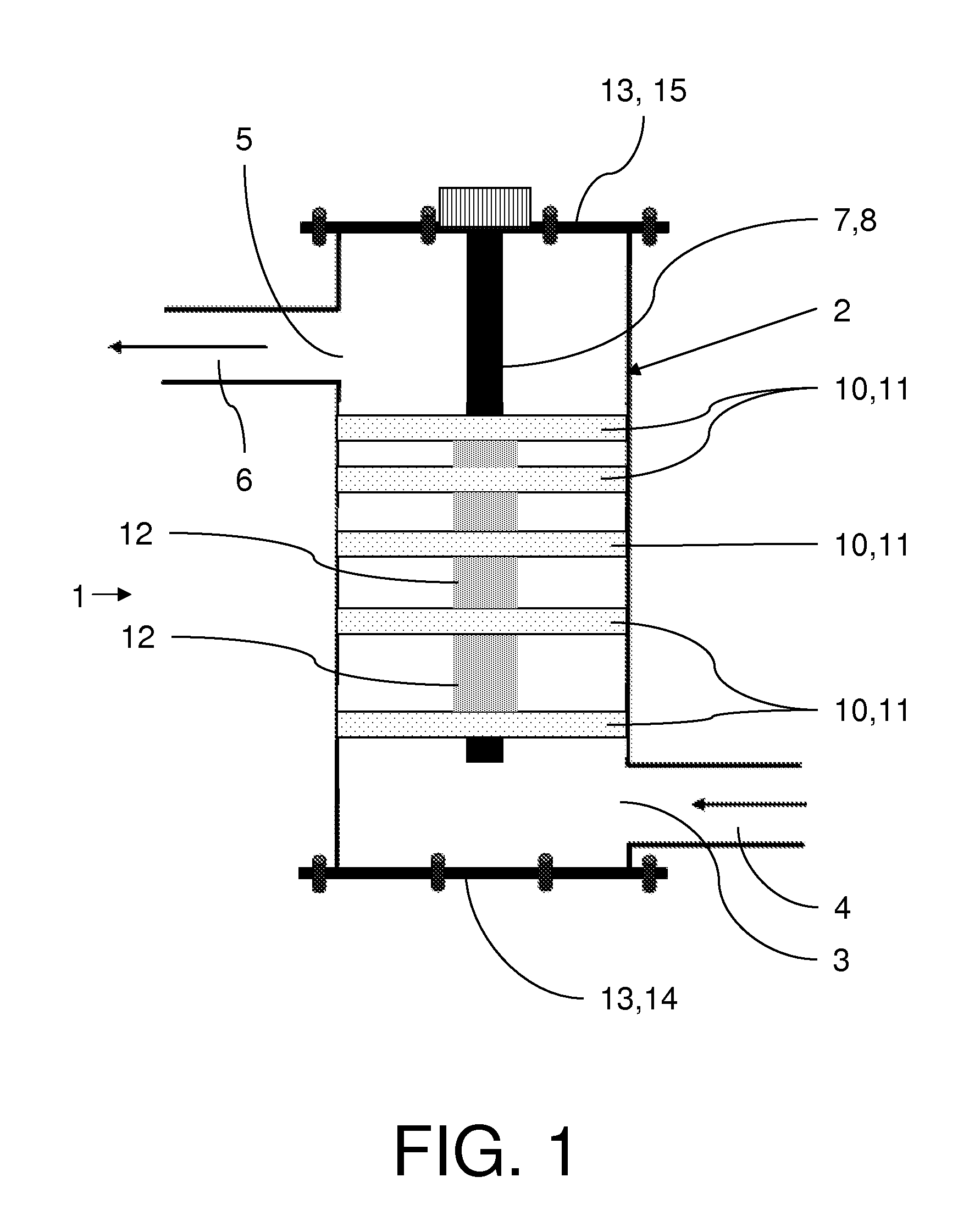 Hot-trap assembly for trapping unreacted gas by-products