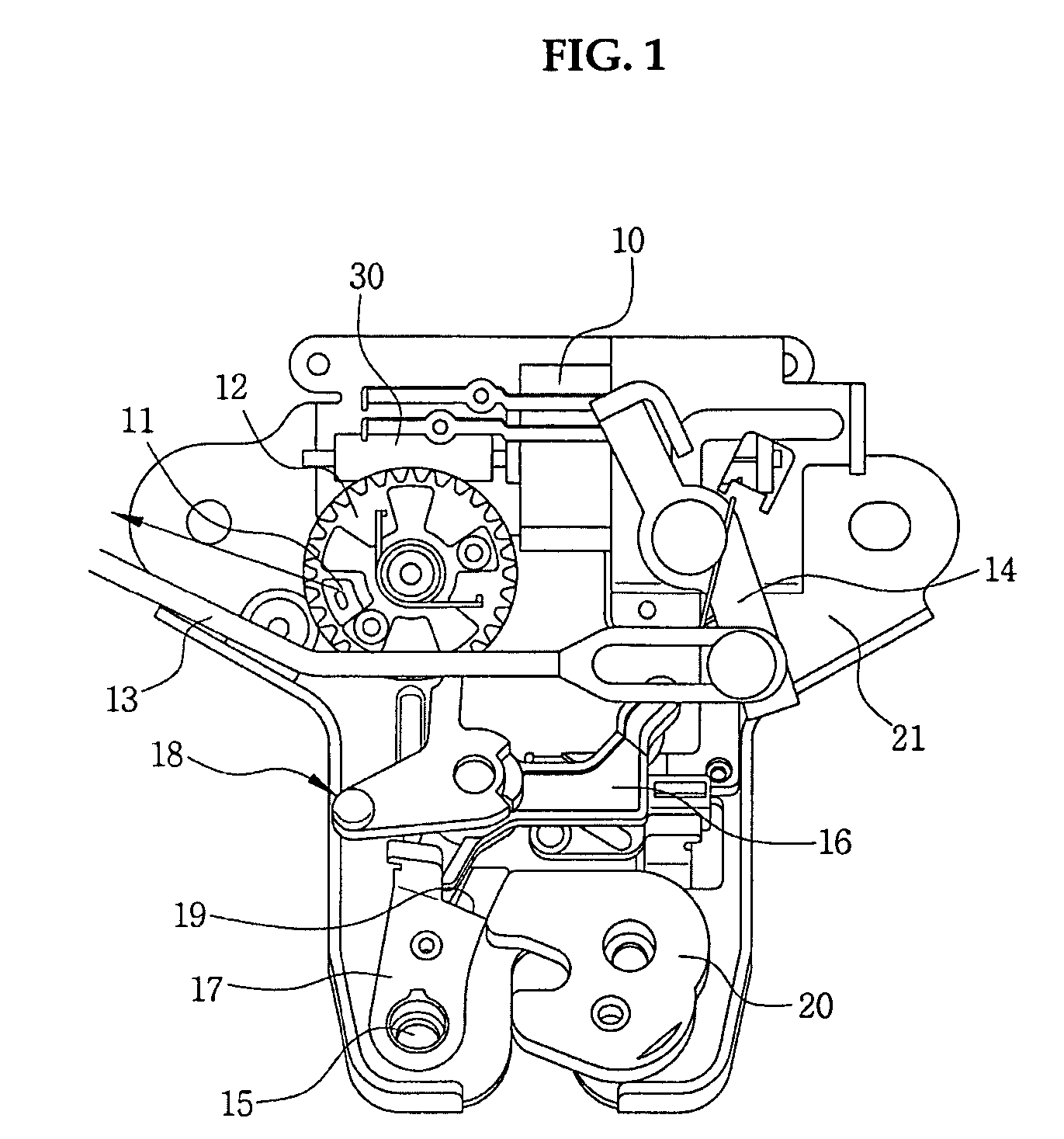 Trunk lid latch assembly for vehicle