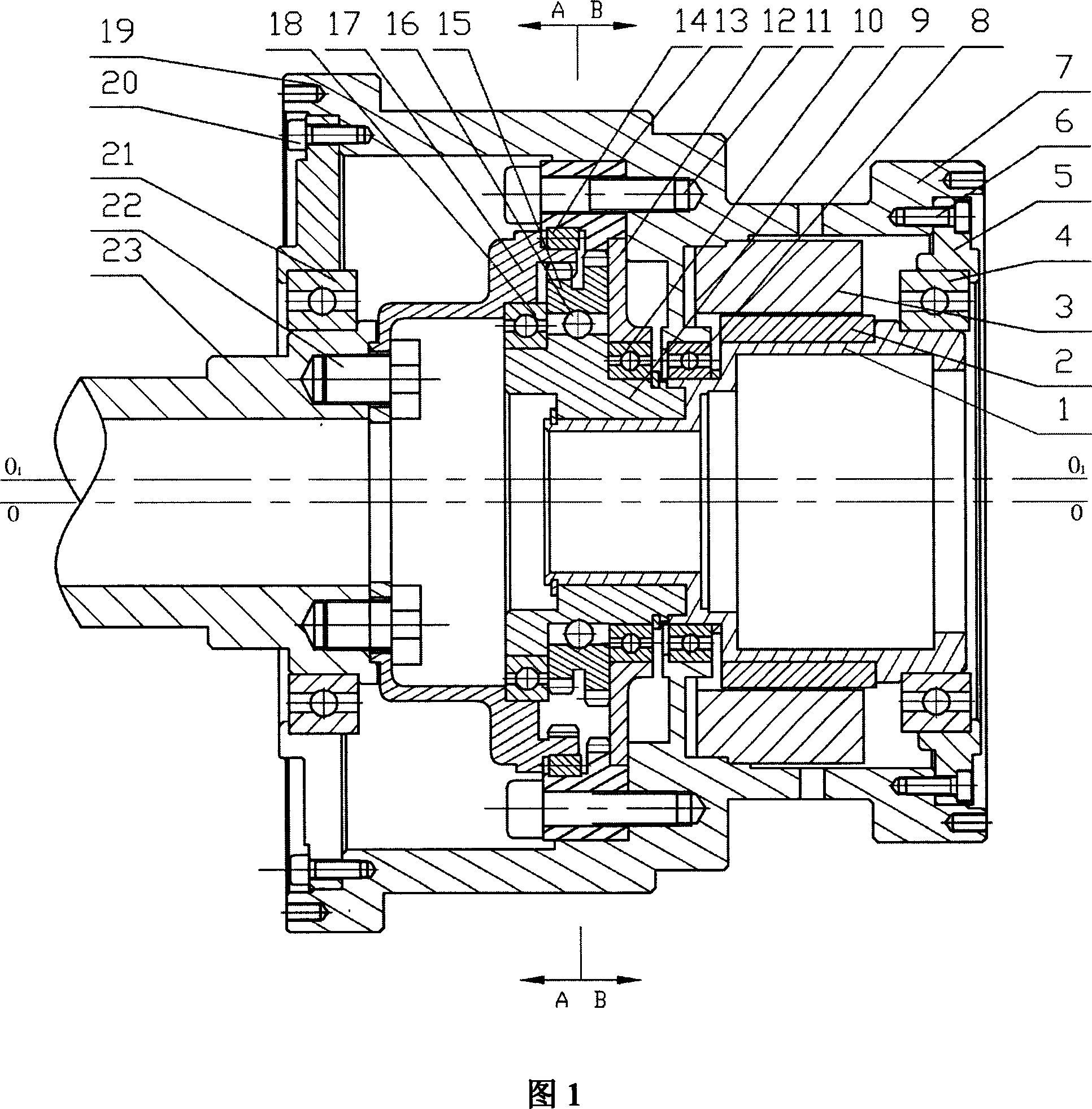 Solid lubrication precision wave filtering driving device