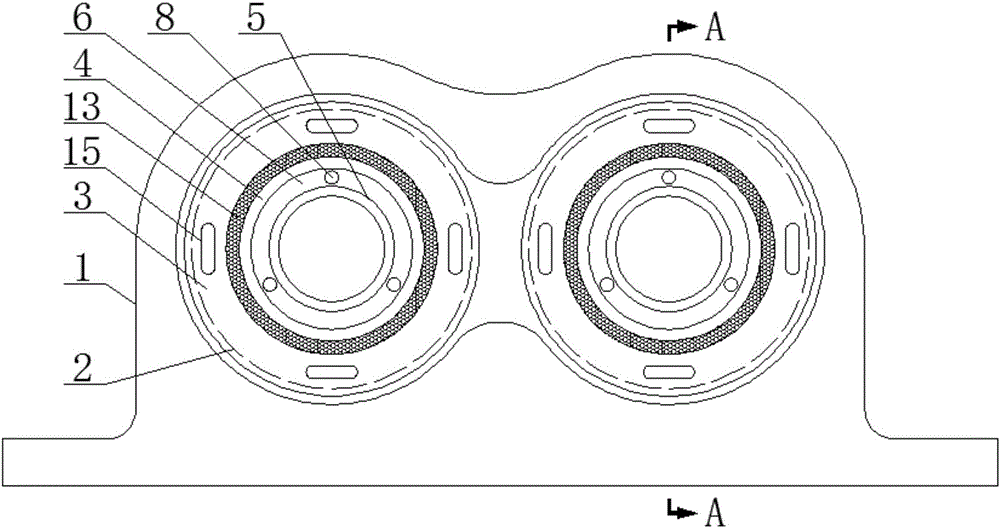 High-suitability sound absorbing and damping automobile exhaust pipe support