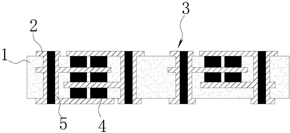 Method for embedding capacitors in printed-circuit board and printed-circuit board adopted by method