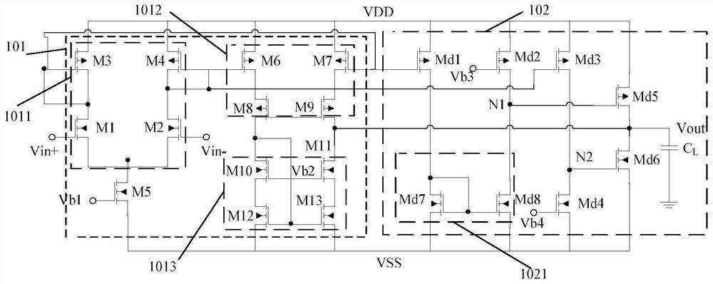 Low-dropout linear voltage stabilizing circuit and electronic equipment