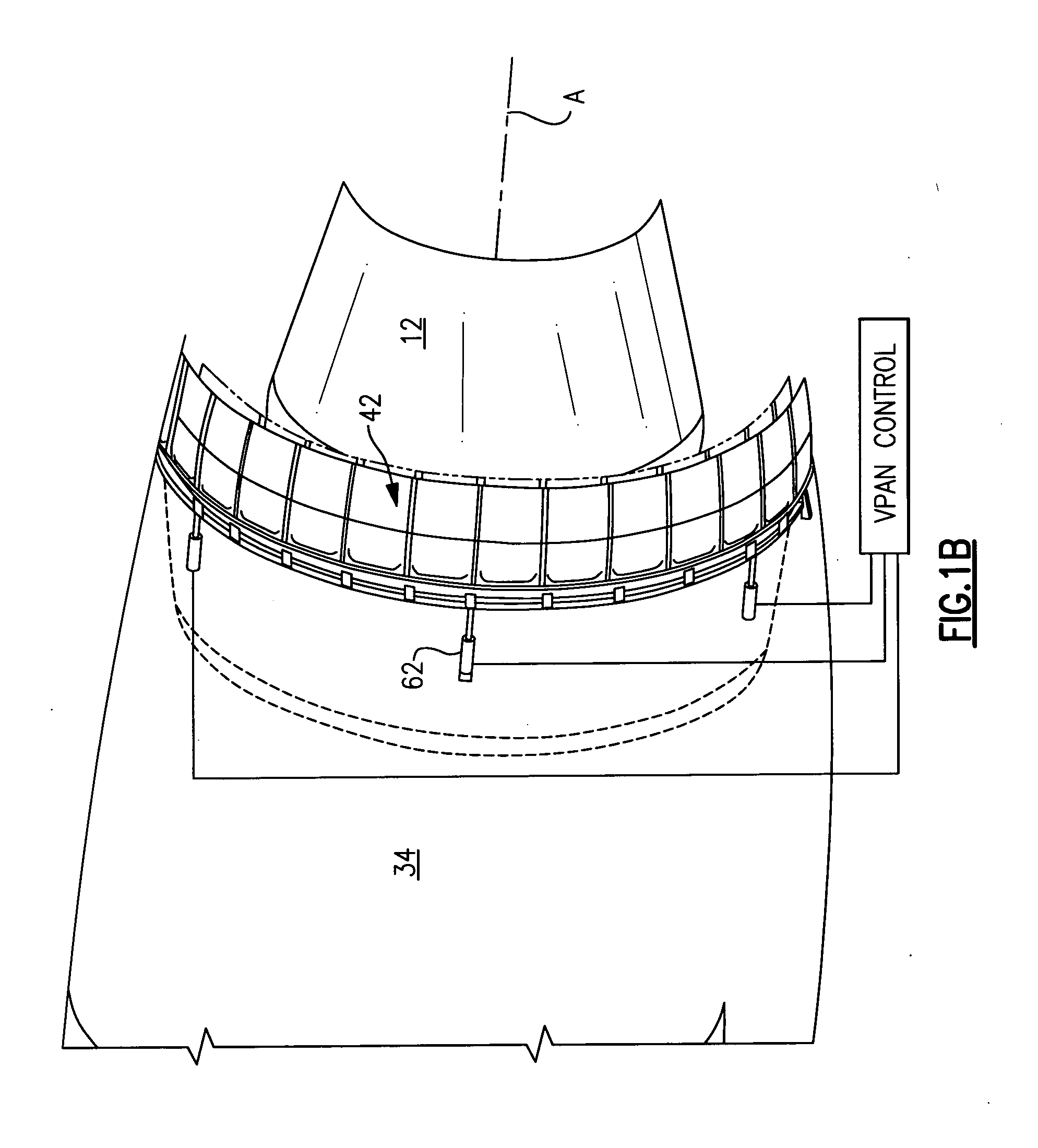 Fan variable area nozzle for a gas turbine engine fan nacelle with sliding actuation system