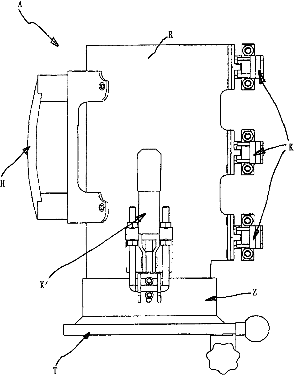 Device for introducing adhesive into a heatable pasting device