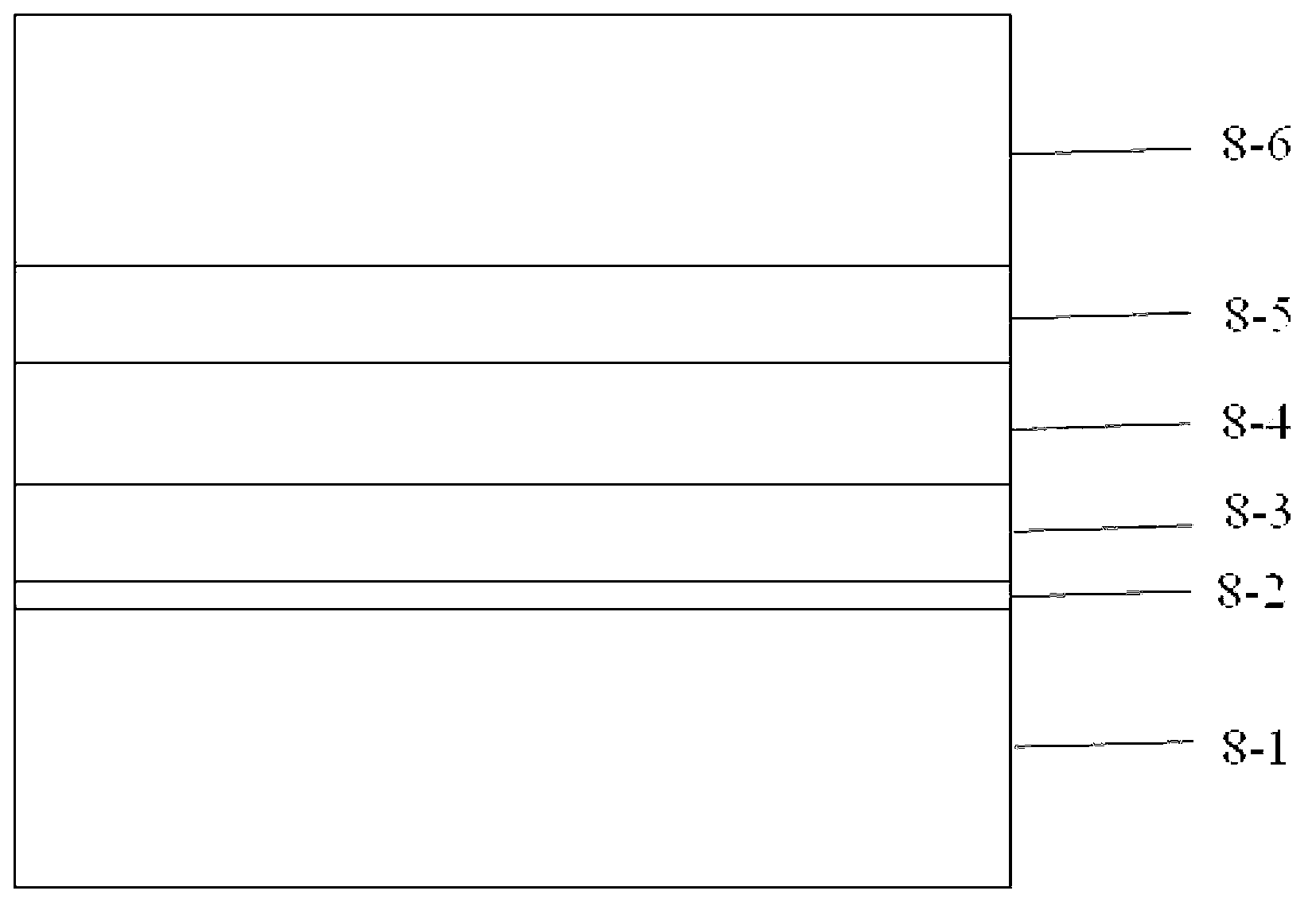 Method for implementing light emitting diode surface pattern preparation by using two-beam interference for assisting wet etching