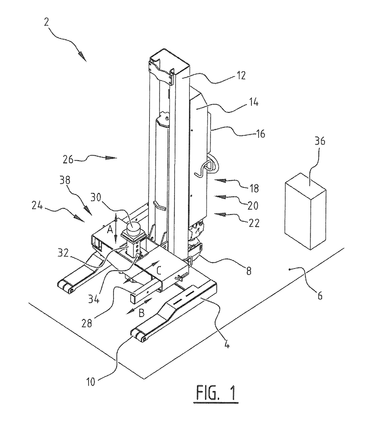 Lifting column, lifting system and method for lifting a vehicle such as a rail-car