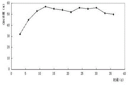 Method for anaerobically producing biogas with jerusalem artichoke straw as raw material