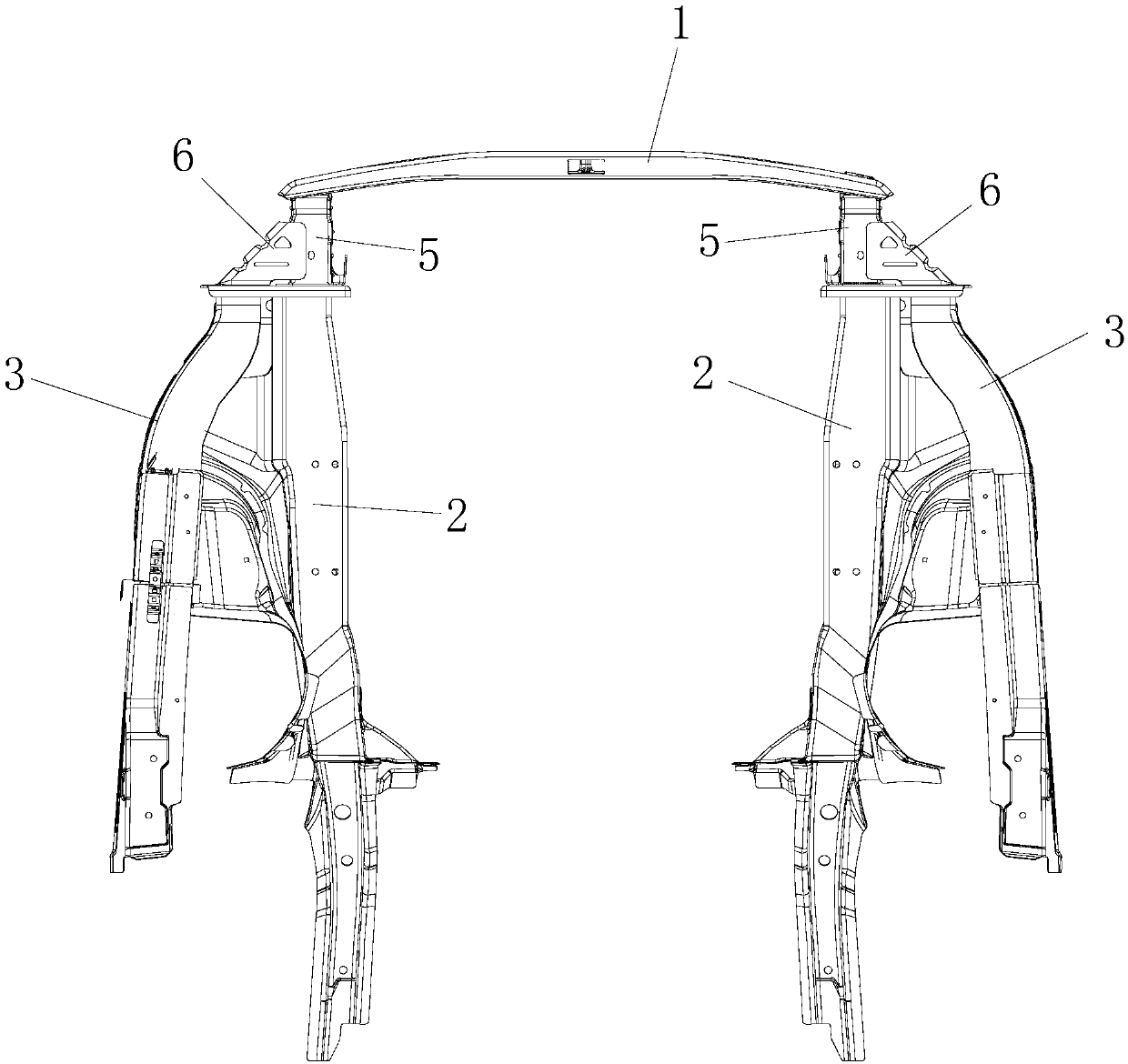 Vehicle body structure and vehicle