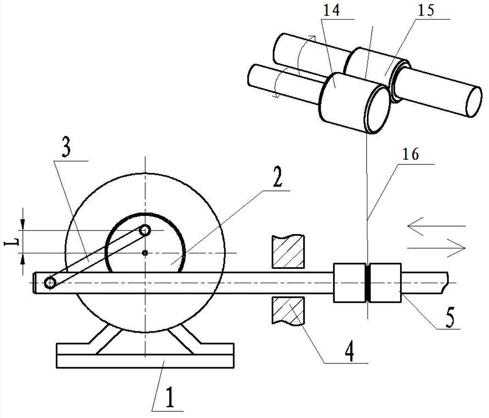 Differential anti-overlap micromotion mechanism of rotor spinning machine