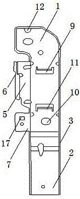 Left beam installing support for automobile