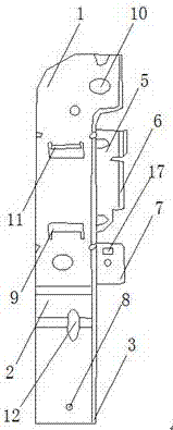 Left beam installing support for automobile