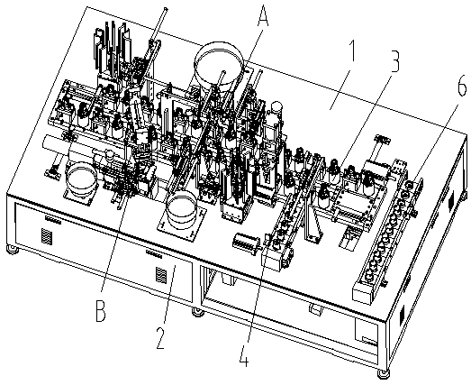 Motor shell automatic assembling mechanism