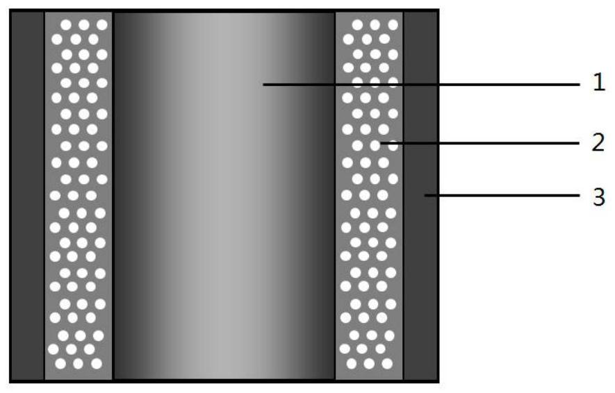 Fast neutron reactor high-burnup metal fuel element with graphite foam as heat-conducting medium