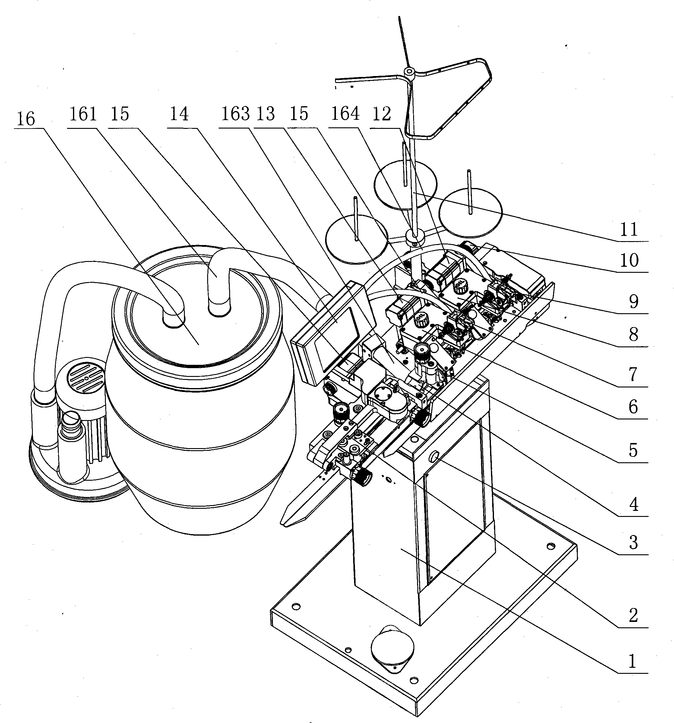 Machine for seaming socks head