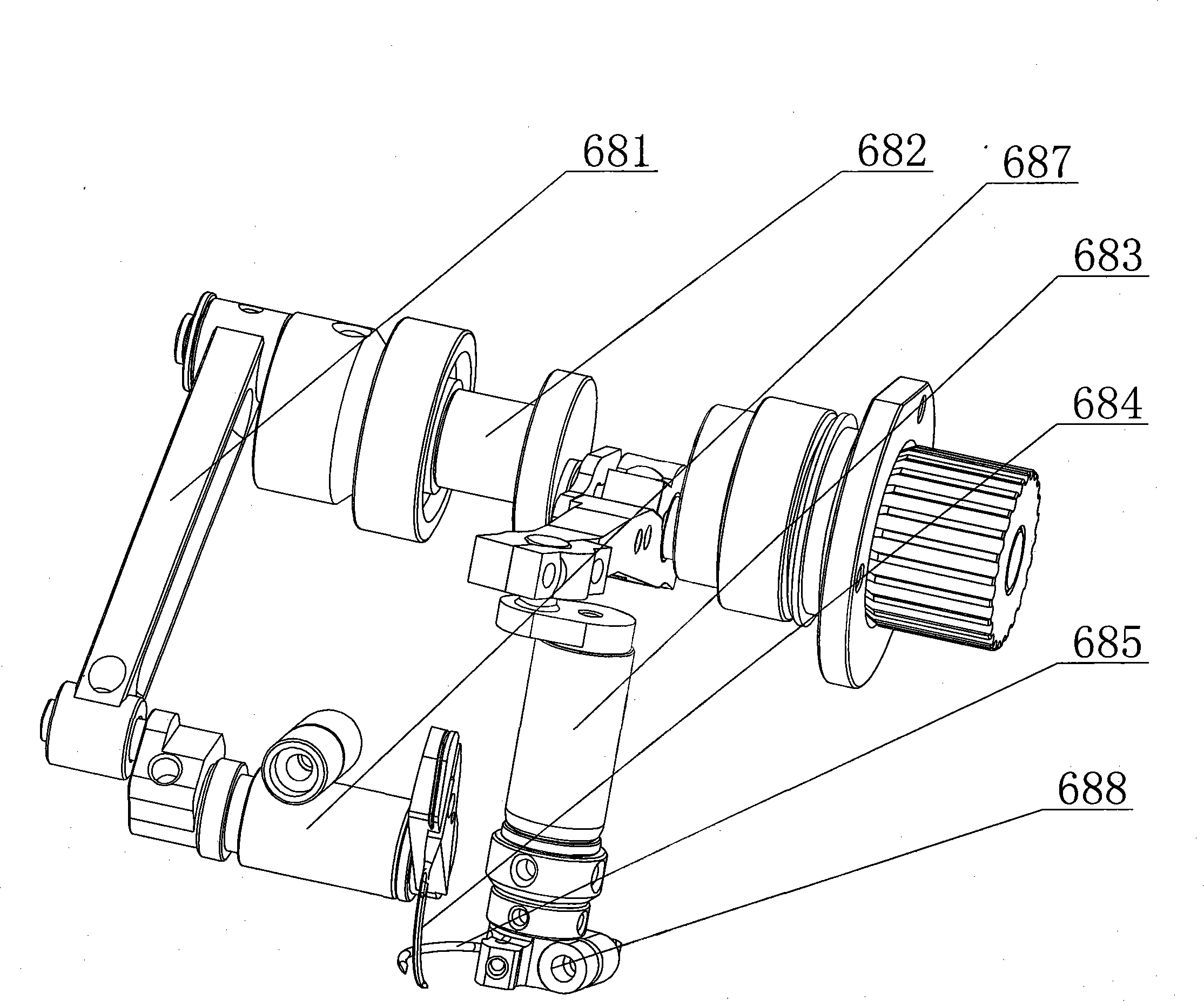 Machine for seaming socks head