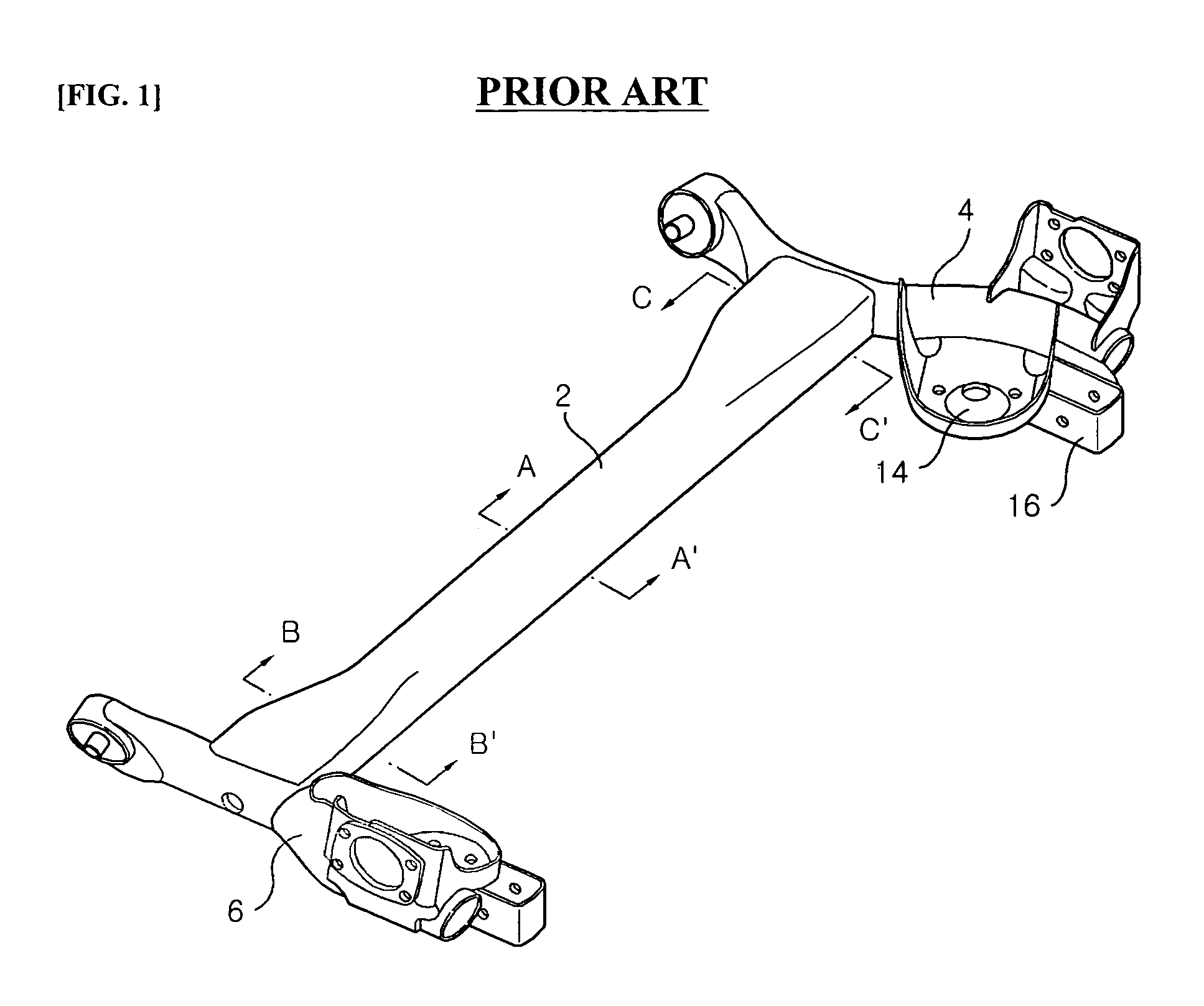 Ball and socket mount for shock absorber of torsion beam axle suspension