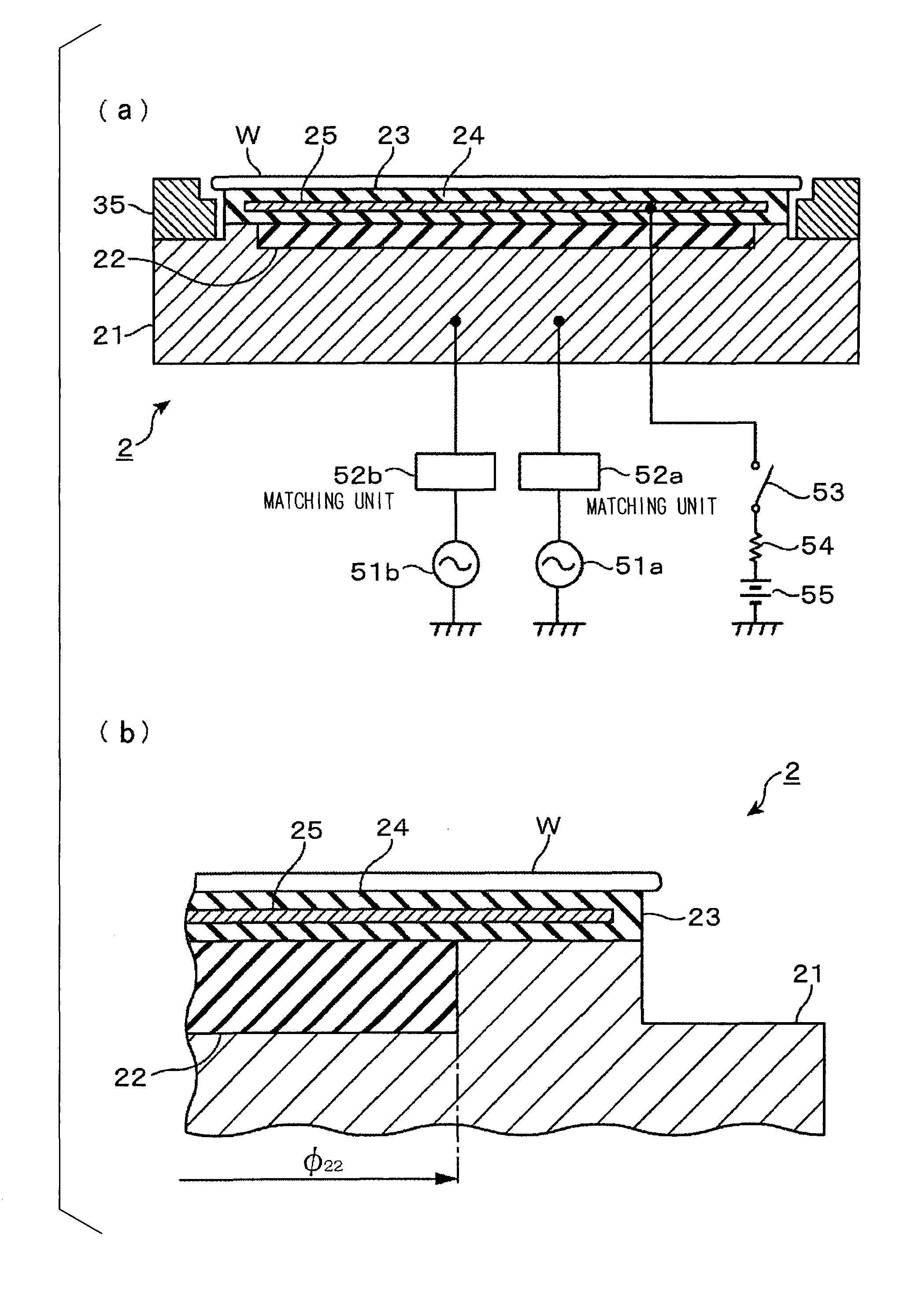 Table for use in plasma processing system and plasma processing system