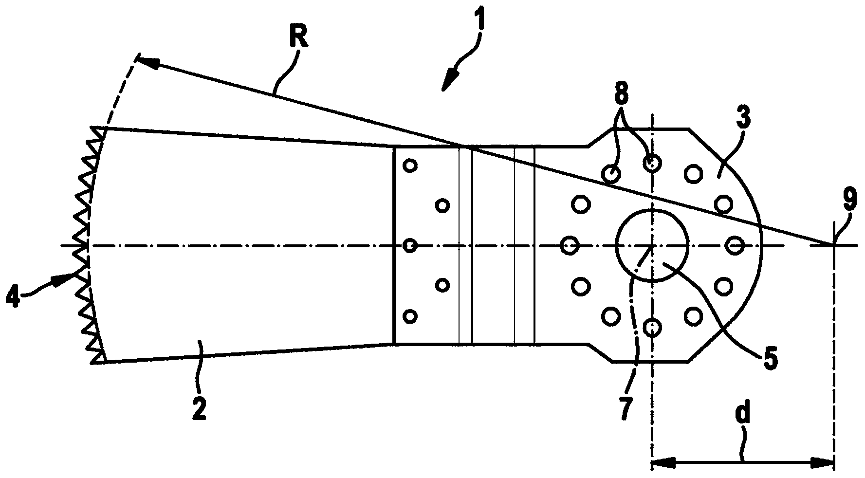 Saw blade for a machine tool