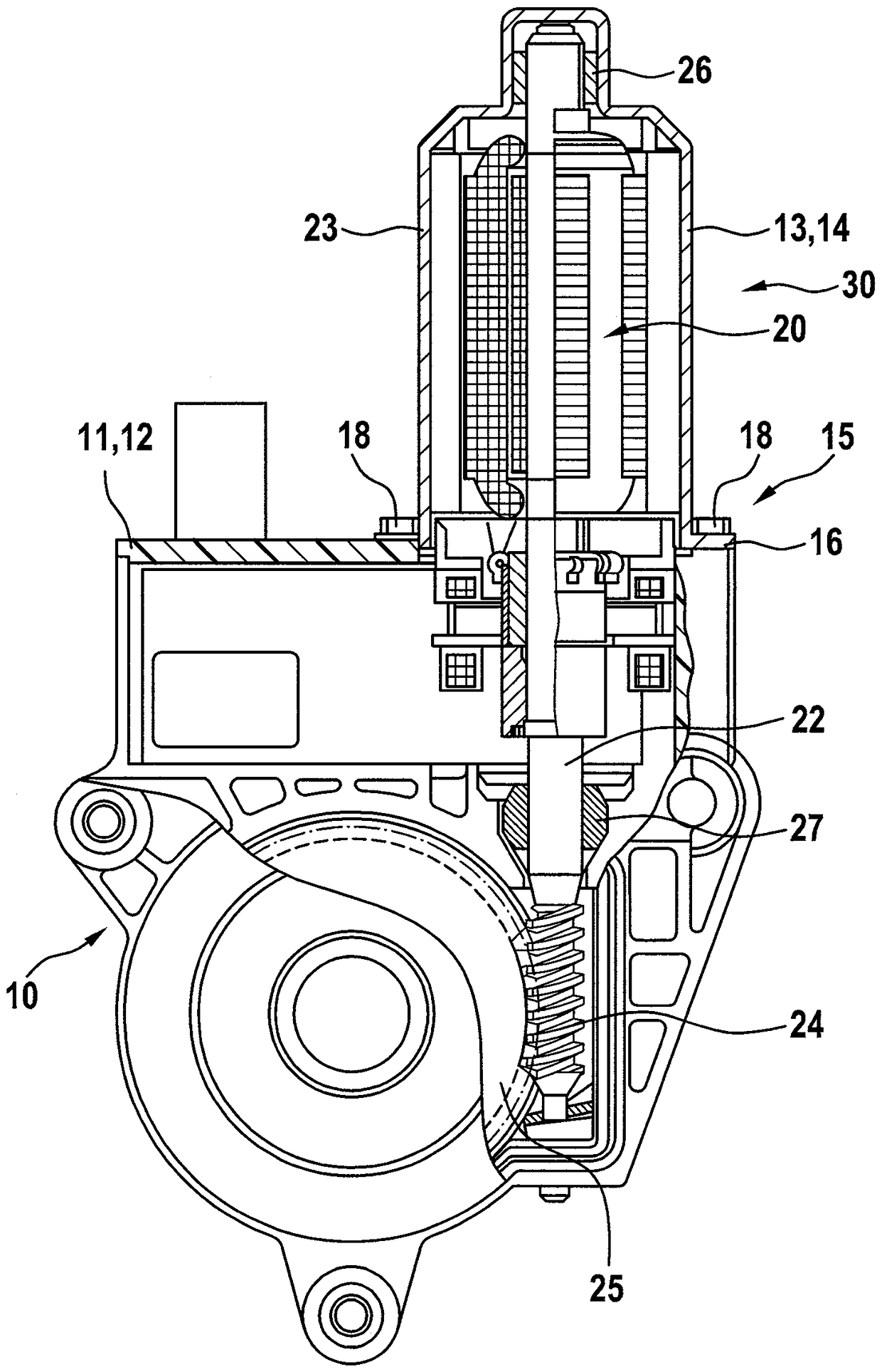 Manufacturing method and drive unit for a drive unit for a motor vehicle servo drive