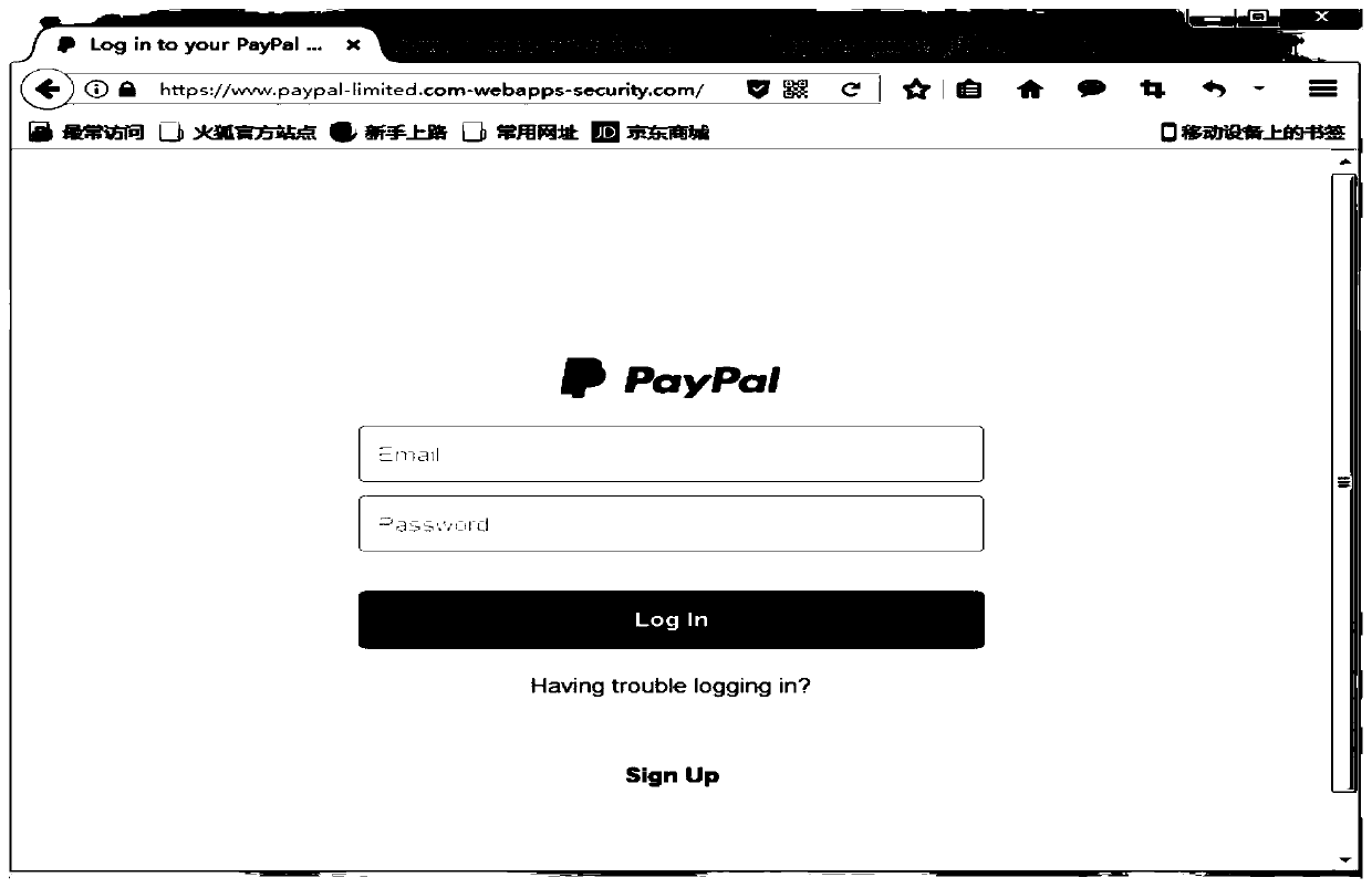 Method and device for identifying phishing websites