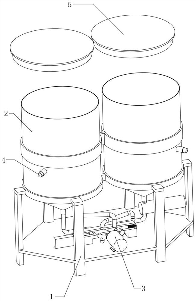 Residual chlorine removal test device for secondary water supply tail end filter element