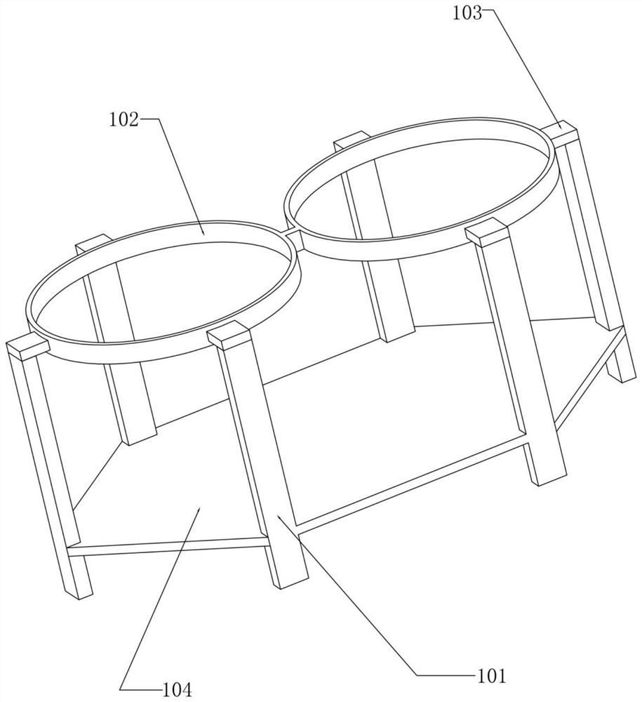 Residual chlorine removal test device for secondary water supply tail end filter element