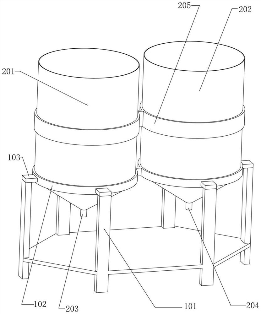 Residual chlorine removal test device for secondary water supply tail end filter element