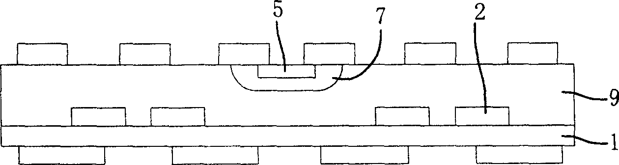 Production of multi-layer circuit board of built-in passive assembly