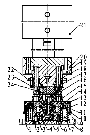 Adaptive sealing test device applicable to multi-product special-shaped cavities