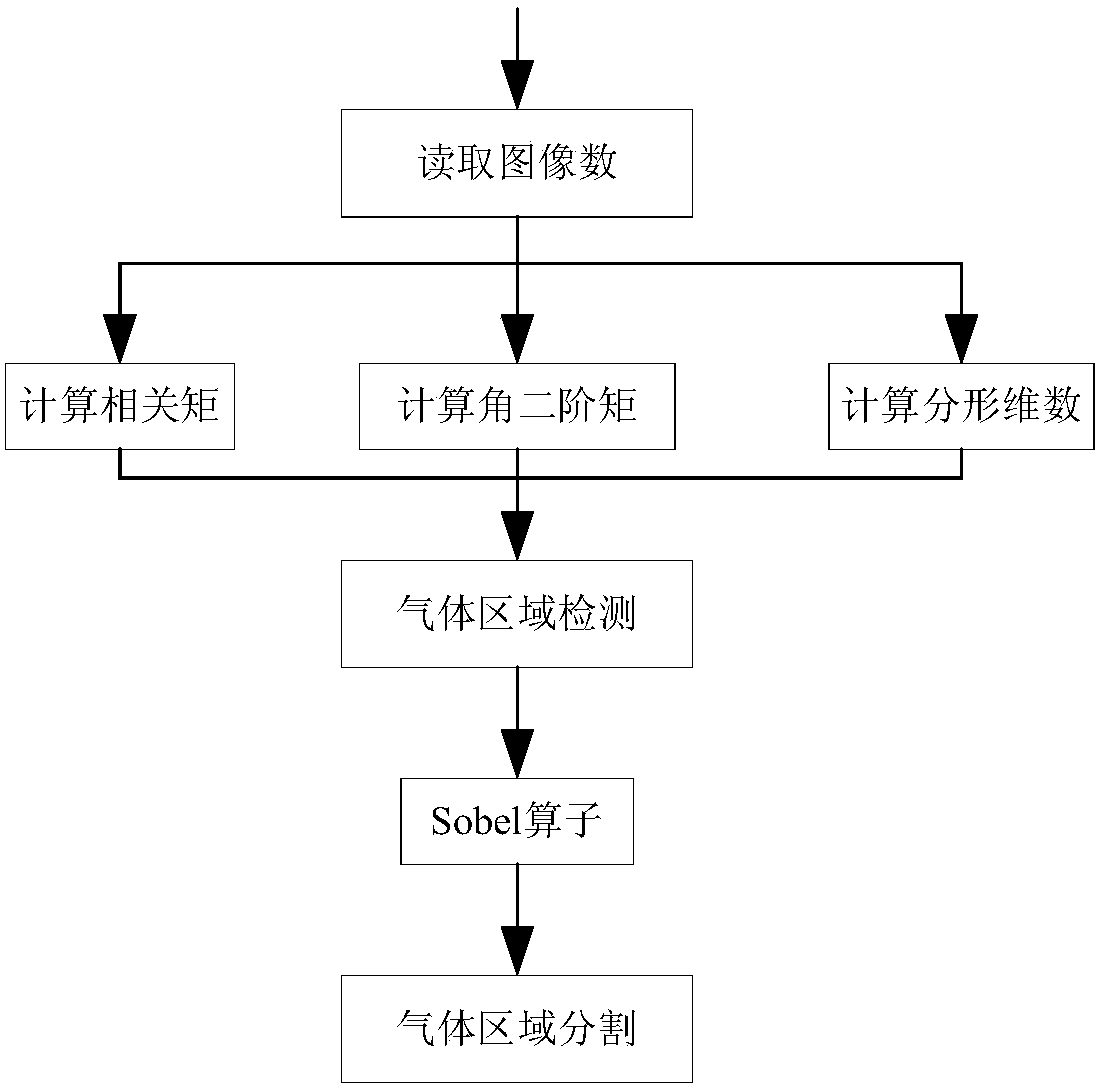 Gas leak detection non-uniform correction method and gas leak detection device